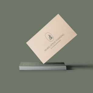Sage Beige Spray Tanning Schönheitschirurgie Visitenkarte