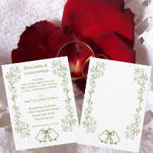 Sage Bells Scrollwork Design Wedding