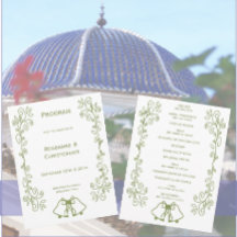 Sage Bells Scrollwork Design Wedding