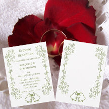 Sage Bells Scrollwork Hochzeitsempfang