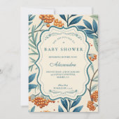 Sage Berry Botanical Baby Shower Einladung (Vorderseite)