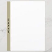 Sage Black & White Rezept Division | Gemüse (Rückseite)