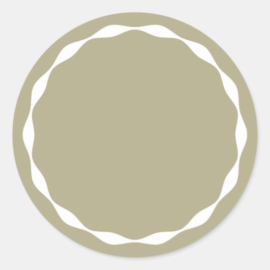 Sage Blank Circle Custom Gewürzbehälter Aufkleber (Vorderseite)