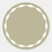 Sage Blank Circle Custom Spice Container Sticker (Vorderseite)