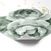 Sage Blonde Hair Princess Geburtstag Willkommen Poster (Ecke)