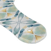 Sage Bloom Kaleidoskop - Botanisch-wasserfarbenes Schneidebrett (Ecke)