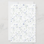 Sage Blue Watercolor Wildflower (Rückseite)