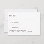 Sage & Blush Abstract Floral Wedding Invitation,  RSVP Karte (Vorderseite)