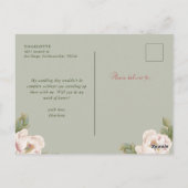 Sage & Blush werden Sie mein Vorschlag für eine Tr Postkarte (Rückseite)