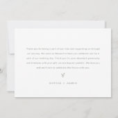 SAGE Bohemische Foto Hochzeit Dankeschön Karte (Rückseite)