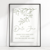 Sage Boho Blume Datum Nacht Poster