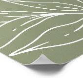 Sage Boho Blume Hochzeit Liebe ist süß Poster (Ecke)