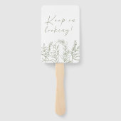 Sage Boho Blume sagt Ja zum Kleid Fächer (Rückseite)