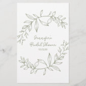 Sage Boho Blume spielen, wo wir waren Flyer (Hinten)
