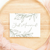 Sage Boho Blume Wedding Just Married