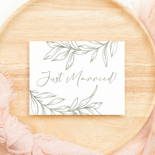 Sage Boho Blume Wedding Just Married