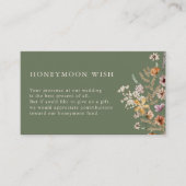 Sage Boho Honeymoon Wish Enclosure Card Begleitkarte (Vorderseite)