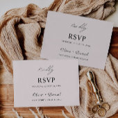 Sage Boho Wedding RSVP Card Vorlage