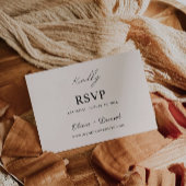 Sage Boho Wedding RSVP Card Vorlage