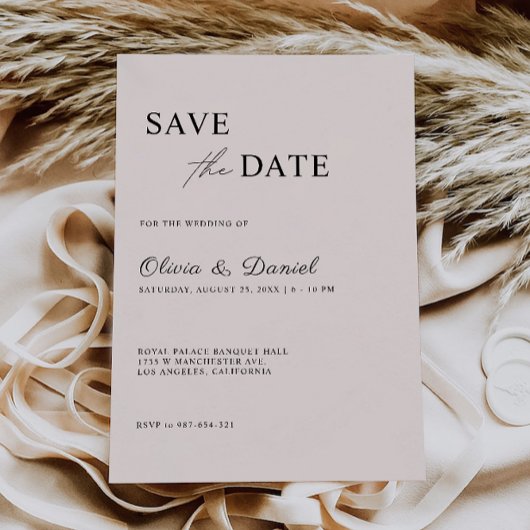 Sage Boho Wedding Save the Date Template Einladung