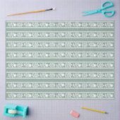 Sage Bone Inlay Floral Border Decoupage Paper Seidenpapier (Basteln)