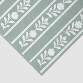 Sage Bone Inlay Floral Border Decoupage Paper Seidenpapier (Ausschnitt)