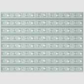 Sage Bone Inlay Floral Border Decoupage Paper Seidenpapier (Vorderseite)