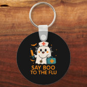 Sage Boo zu dem grippeähnlichen Halloween-Impfstof Schlüsselanhänger (Vorderseite)