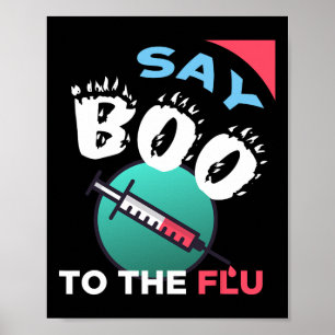 Sage Boo zur Grippe - Halloween Poster