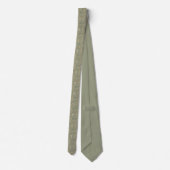 Sage Botanical Tie – Woodland Wedding Attire Krawatte (Rückseite)