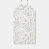 Sage Bow Baby Showmarke Geschenkanhänger (Rückseite)