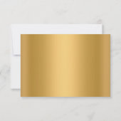 SAGE BRANCH GOLD RESPONSE CARD RSVP KARTE (Rückseite)