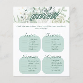 Sage Brautparty Game - Was ist in deinem Portemonn