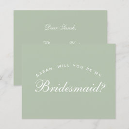 Sage Bridesmaid Vorschlag für das Budget Grünes Sk