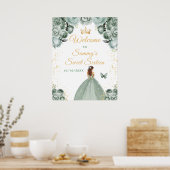 Sage Brown Hair Princess 16 . Geburtstag Willkomme Poster (Küche)