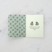 Sage Bubble Frogs - Happy Birthday essbar. Karte (Innenseite)