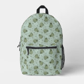 Sage Bubble Frogs - laurel Green Children pattern. Bedruckter Rucksack (Vorderseite)