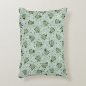 Sage Bubble Frogs - laurel Green Children pattern. Dekokissen (Vorderseite(Vertikal))