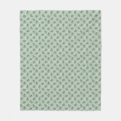 Sage Bubble Frogs - laurel Green Children pattern. Fleecedecke (Vorderseite)