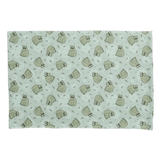 Sage Bubble Frogs - laurel Green Children pattern. Kissenbezug (Vorderseite)