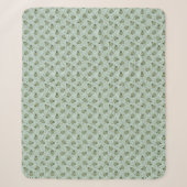 Sage Bubble Frogs - laurel Green Children pattern. Sherpadecke (Vorderseite)
