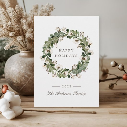 Sage Buffalo Karo Weihnachtskraut Feiertagskarte