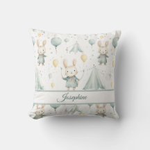 Sage Bunny Dreams Personalisierte Kissenhülle