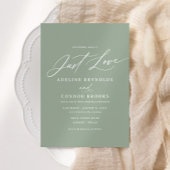 Sage Calligraphie Nichts Extravagant nur Liebe Hoc Einladung