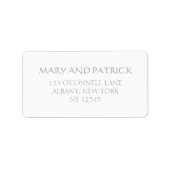 Sage Celtic Wedding Repcard Rücksendeadresse Adressaufkleber (Vorne)