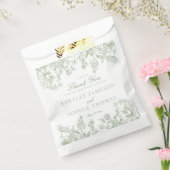 Sage Chinoiserie Blumendessert Geschenktütchen (Versiegelt)