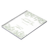 Sage Chinoiserie Floral Letters to Birthday Letter Notizblock (Linke Seite)