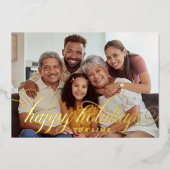 Sage Christmas Pattern Einfaches Skript Folien Feiertagskarte (Vorderseite)