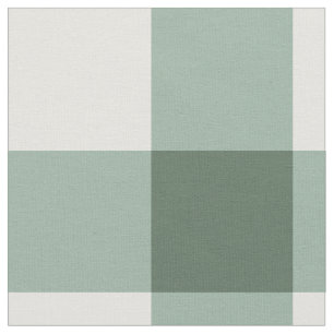 Sage Classic Gingham gekämmter Baumwollstoff Stoff