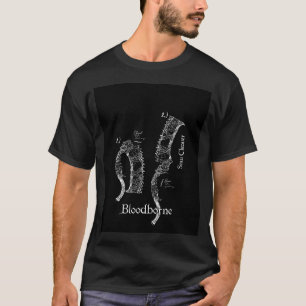 Säge-Cleaver-Schaltplan: Bloodborne-Fan-Art T-Shirt